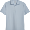 Awearness Kenneth Cole Modern Fit Pique Polo, Light Blue -Dress Shirts Sales MW40 6MLK 26 AWEARNESS KENNETH COLE LT BLUE MAIN