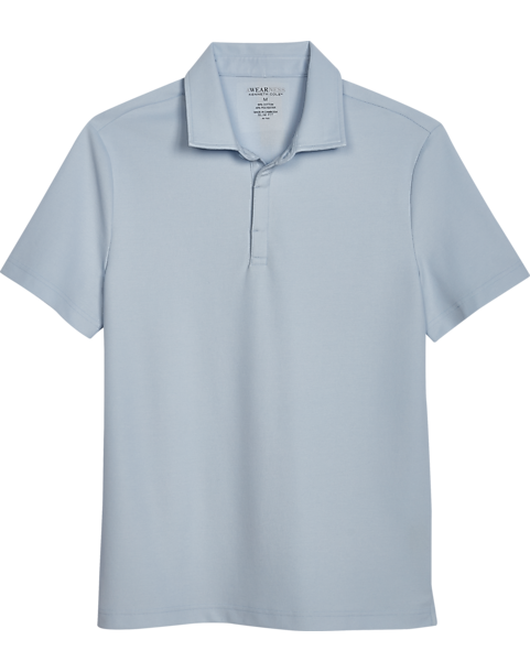 Awearness Kenneth Cole Modern Fit Pique Polo, Light Blue 3 Awearness Kenneth Cole Modern Fit Pique Polo, Light Blue