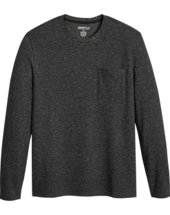 Awearness Kenneth Cole Slim Fit Crew Neck Long Sleeve T-Shirt, Black