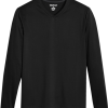 Awearness Kenneth Cole Slim Fit V-Neck Long Sleeve T-Shirt, Black
