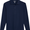 Awearness Kenneth Cole Modern Fit Long Sleeve Polo, Navy -Dress Shirts Sales MW40 6MLY 01 AWEARNESS KENNETH COLE NAVY MAIN