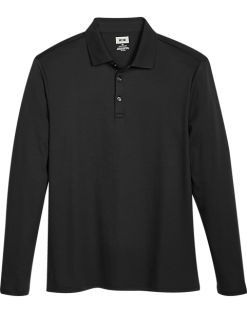 Joseph Abboud Modern Fit Luxe Cotton Polo, Black