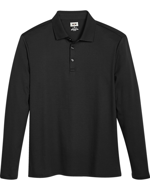 Joseph Abboud Modern Fit Luxe Cotton Polo, Black 2 Joseph Abboud Modern Fit Luxe Cotton Polo, Black
