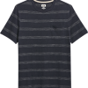 Joseph Abboud Modern Fit Short Sleeve Crew Neck T-Shirt Navy Stripe -Dress Shirts Sales MW40 6MR6 01 JOSEPH ABBOUD NAVY MAIN