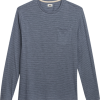 Joseph Abboud Modern Fit Crew Neck Tee, Slate Stripe