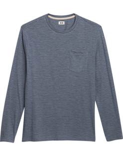 Joseph Abboud Modern Fit Crew Neck Tee, Slate Stripe