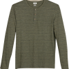 Joseph Abboud Modern Fit Henley, Olive Stripe -Dress Shirts Sales MW40 6MRC 09 JOSEPH ABBOUD OLIVE MAIN