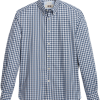 Joseph Abboud Modern Fit Sport Shirt, Blue Shadow Plaid -Dress Shirts Sales MW40 6MRU 14 JOSEPH ABBOUD MED BLUE MAIN