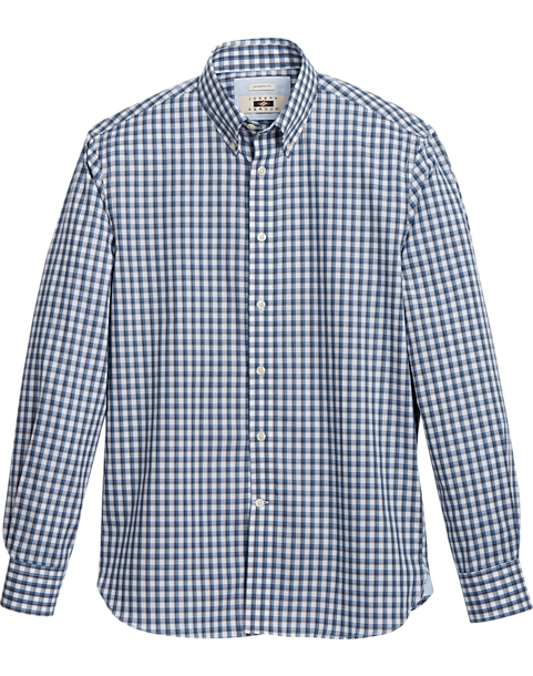 Joseph Abboud Modern Fit Sport Shirt, Blue Shadow Plaid 3 Joseph Abboud Modern Fit Sport Shirt, Blue Shadow Plaid