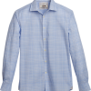 Joseph Abboud Modern Fit Sport Shirt, Blue Fine Plaid -Dress Shirts Sales MW40 6MU1 26 JOSEPH ABBOUD LIGHT BLUE MAIN