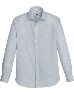 Joseph Abboud Modern Fit Sport Shirt, Olive Diamond Tile