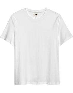 Joseph Abboud Modern Fit Luxe Cotton Jersey Knit Crew Neck T-Shirt, White