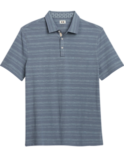 Joseph Abboud Modern Fit Polo, Slate Stripe