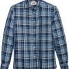 Joseph Abboud Modern Fit Slub Sport Shirt Blue Plaid -Dress Shirts Sales MW40 6MW0 14 JOSEPH ABBOUD BLUE MAIN