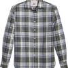 Joseph Abboud Modern Fit Sport Shirt Olive Madras Plaid