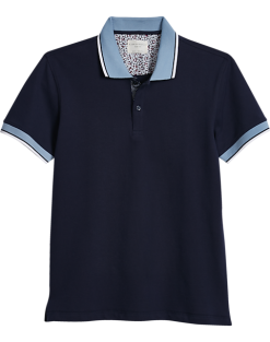 Con.Struct Four-way Stretch Modern Fit Polo, Navy
