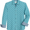Con.Struct Slim Fit Spread Collar Sport Shirt Green And Blue -Dress Shirts Sales MW40 6MXJ 22 CONSTRUCT GREEN MAIN