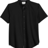 Con.Struct Slim Fit Short Sleeve Sport Shirt, Black 2 Con.Struct Slim Fit Short Sleeve Sport Shirt, Black -Dress Shirts Sales MW40 6MY6 02 CONSTRUCT BLACK MAIN