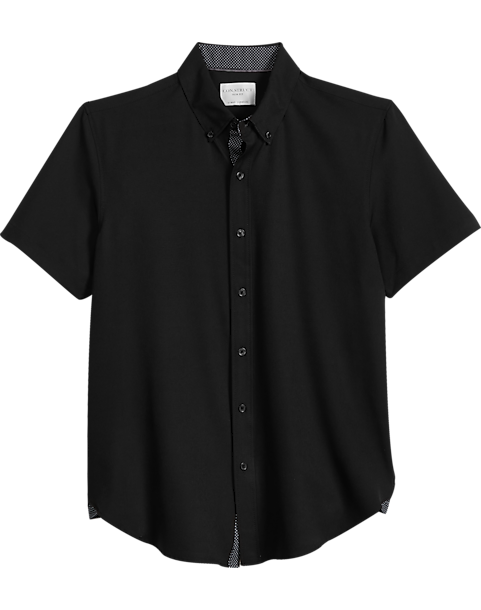 Con.Struct Slim Fit Short Sleeve Sport Shirt, Black 3 Con.Struct Slim Fit Short Sleeve Sport Shirt, Black