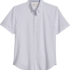 Con.Struct Slim Fit Short Sleeve Sport Shirt, White 1 Con.Struct Slim Fit Short Sleeve Sport Shirt, White -Dress Shirts Sales MW40 6MY8 10 CONSTRUCT WHITE MAIN