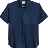 Con.Struct Slim Fit Short Sleeve Sport Shirt, Navy & White Dot -Dress Shirts Sales MW40 6MYP 01 CONSTRUCT NAVY MAIN
