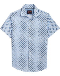 Egara Slim Fit Sport Shirt, Blue Jellycat Print