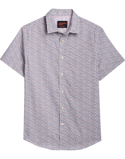 Egara Slim Fit Sport Shirt, Pink Tiny Berries