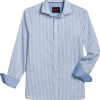 Egara Slim Fit Sport Shirt, Medium Blue Stripe -Dress Shirts Sales MW40 6N0E 14 EGARA MED BLUE MAIN