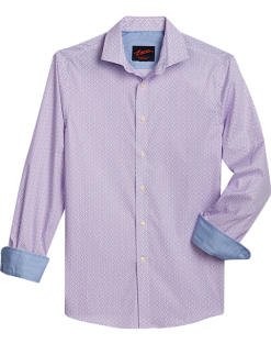 Egara Slim Fit Sport Shirt, Berry Geo