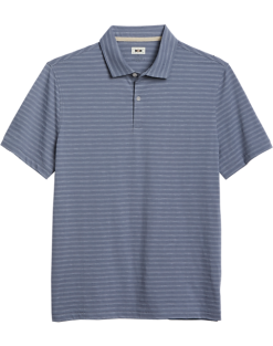 Joseph Abboud Modern Fit Polo, Slate Tonal Stripe