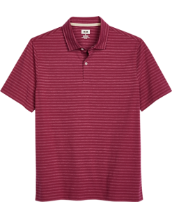 Joseph Abboud Modern Fit Polo, Red Tonal Stripe