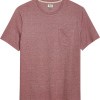 Joseph Abboud Modern Fit T-Shirt, Brick Stripe -Dress Shirts Sales MW40 6N3A 18 JOSEPH ABBOUD DK RED MAIN