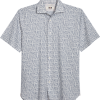 Joseph Abboud Modern Fit Sport Shirt, Slate Tattoo Print -Dress Shirts Sales MW40 6N3M 17 JOSEPH ABBOUD SLATE MAIN