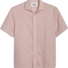Joseph Abboud Modern Fit Linen Sport Shirt, Peach