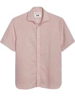 Joseph Abboud Modern Fit Linen Sport Shirt, Peach