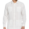 Cubavera Modern Fit Linen Guayabera Shirt, White -Dress Shirts Sales MW40 6N4R 10 CUBA VERA WHITE MAIN