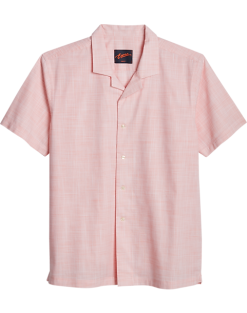 Egara Slim Fit Short Sleeve Sport Shirt, Coral