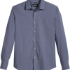 Awearness Kenneth Cole Slim Fit Spread Collar Sport Shirt, Charcoal