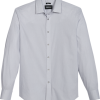 Awearness Kenneth Cole Slim Fit Spread Collar Sport Shirt, Light Blue Dot