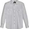Awearness Kenneth Cole Slim Fit Spread Collar Sport Shirt, White
