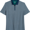 Michael Strahan Modern Fit Zip Polo, Teal -Dress Shirts Sales MW40 6NCT 93 MICHAEL STRAHAN TEAL MAIN