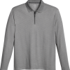 Michael Strahan Modern Fit Long Sleeve Polo, Gray 1 Michael Strahan Modern Fit Long Sleeve Polo, Gray -Dress Shirts Sales MW40 6NCX 04 MICHAEL STRAHAN MED GRAY MAIN