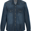 Paisley & Gray Slim Fit Spread Collar Denim Sport Shirt, Blue -Dress Shirts Sales MW40 6NCZ 93 PAISLEY GRAY LIGHT DENIM MAIN