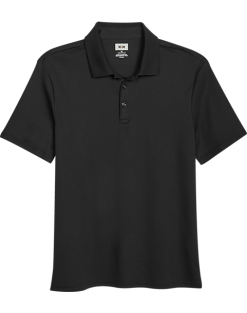 Joseph Abboud Modern Fit Luxe Cotton Polo, Black