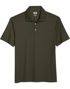 Joseph Abboud Modern Fit Luxe Cotton Polo, Olive Green