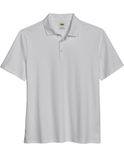 Joseph Abboud Modern Fit Luxe Cotton Polo, White