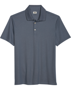 Joseph Abboud Modern Fit Luxe Cotton Polo, Slate Gray