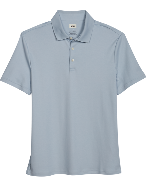 Joseph Abboud Modern Fit Luxe Cotton Polo, Light Blue 3 Joseph Abboud Modern Fit Luxe Cotton Polo, Light Blue