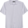 Paisley & Gray Slim Fit Spread Collar Sport Shirt, White
