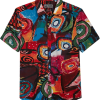 Paisley & Gray Slim Fit Spread Collar Sport Shirt, Color Pop Art -Dress Shirts Sales MW40 6NET 02 PAISLEY GRAY BLACK MAIN